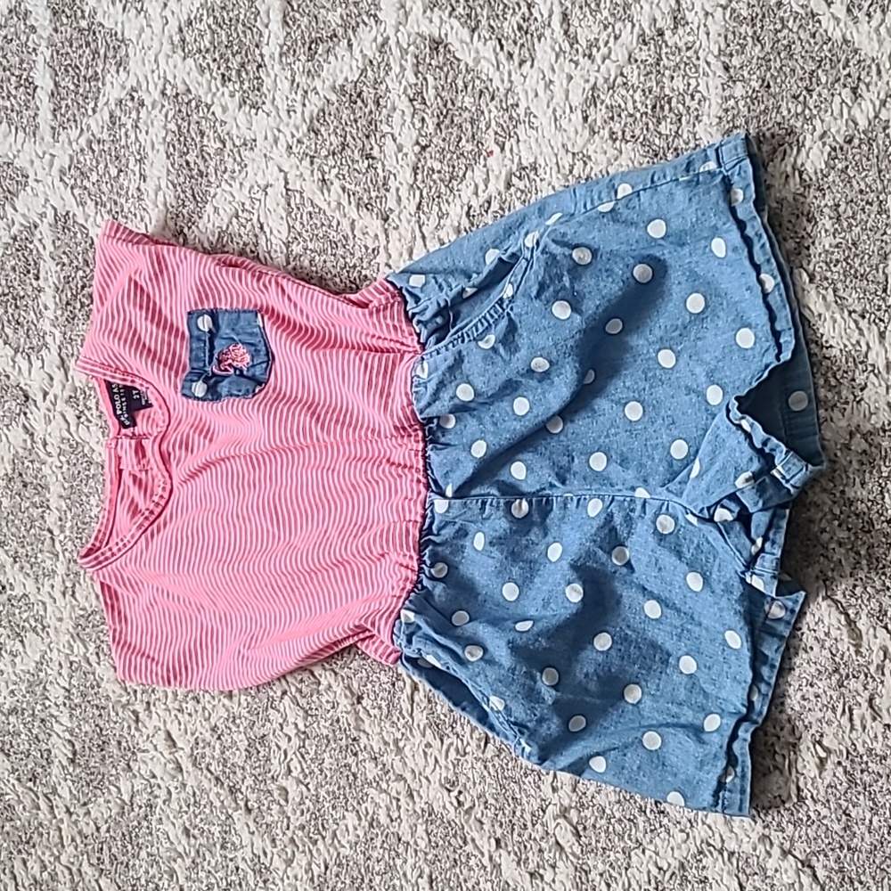 4 for $28 - U.S. Polo Assn. Girls 2T Pink & Blue Romper
